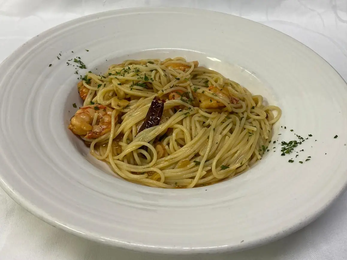 spaguetti con gambas